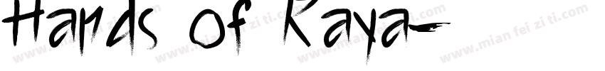 Hands of Raya字体转换